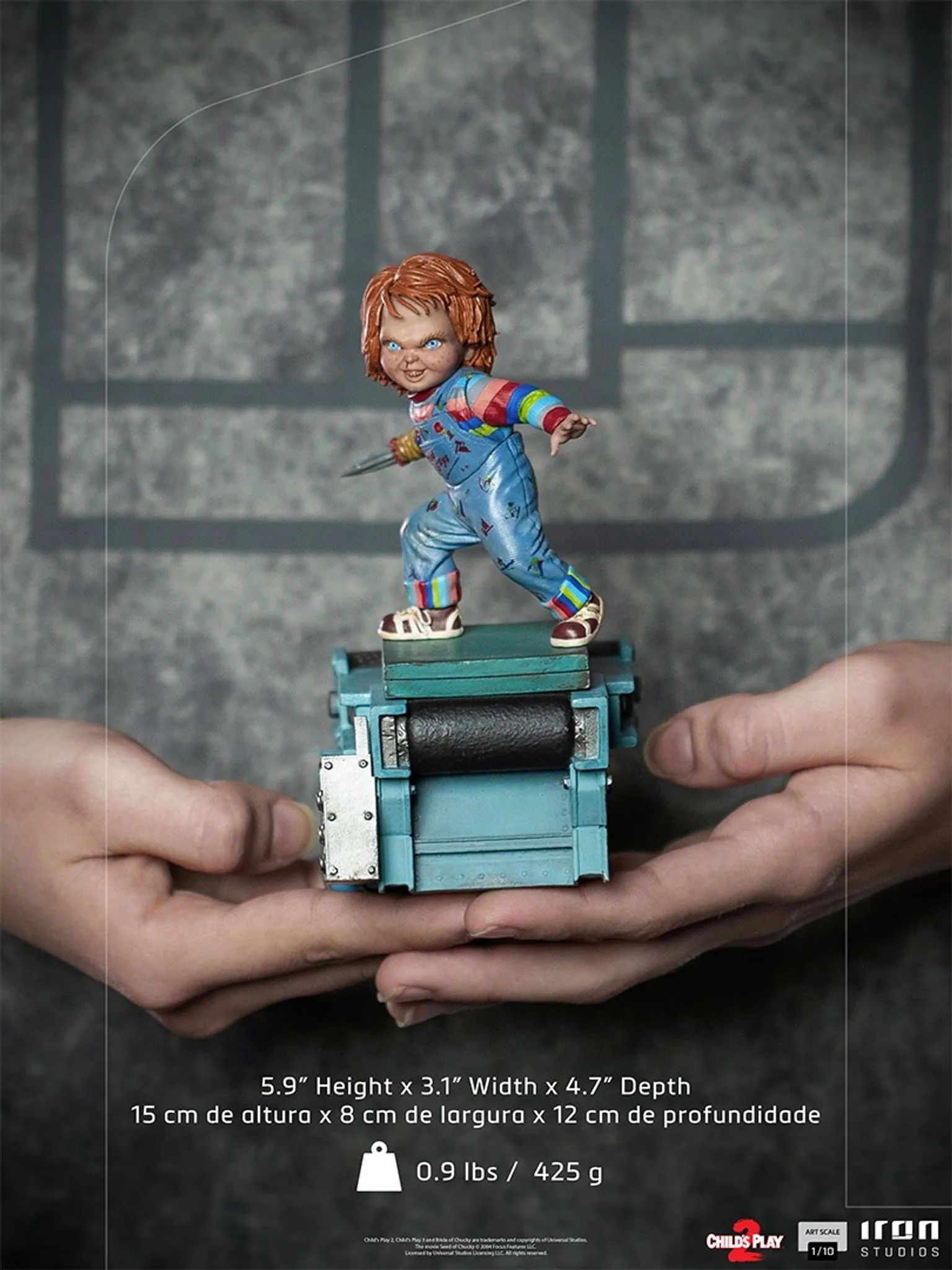 Iron Studios - Arts Scale 1/10 - Child's Play II - Chucky Statue 15cm - flash vidéo