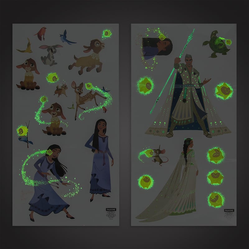 Disney - Wish : Asha et la Bonne Étoile - Stickers Muraux Glow in the Dark - flash vidéo