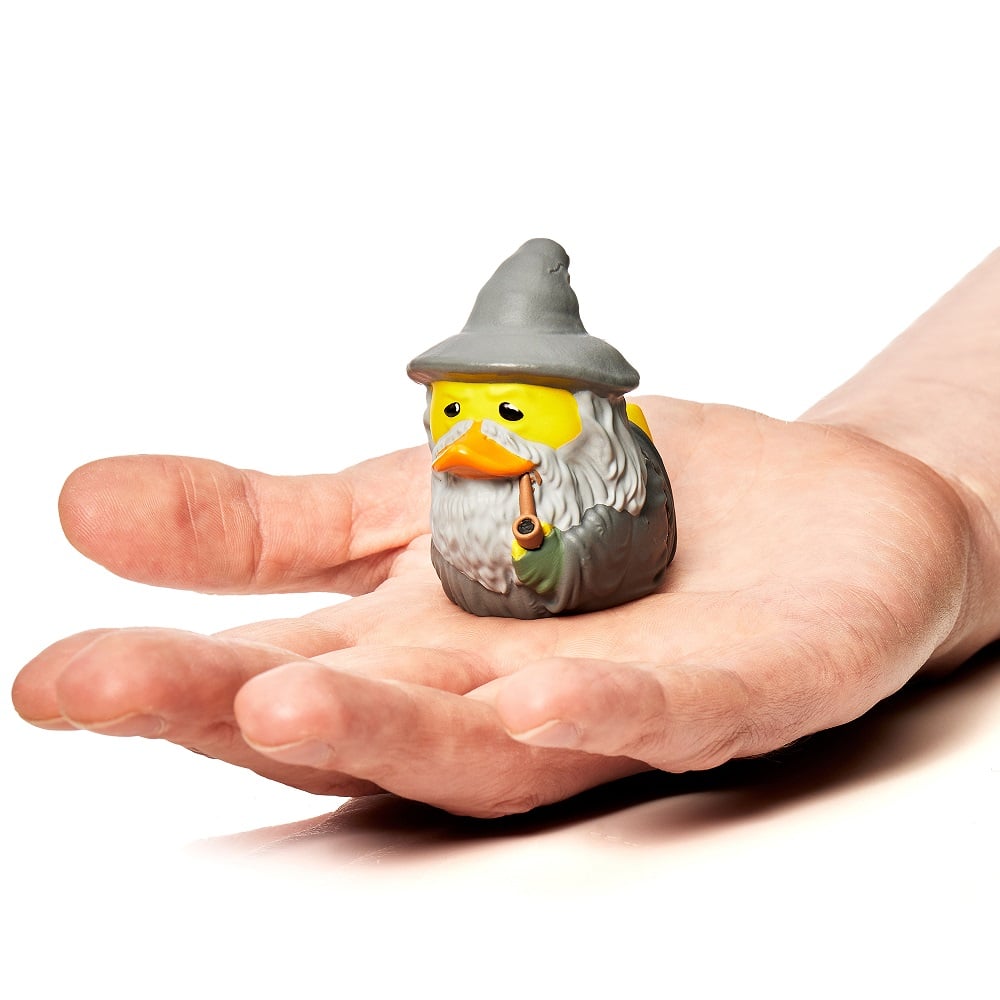 Numskull - Mini TUBBZ Canard de bain - Le Seigneur des anneaux - Gandalf le Gris (Édition baignoire) - 8cm - flash vidéo