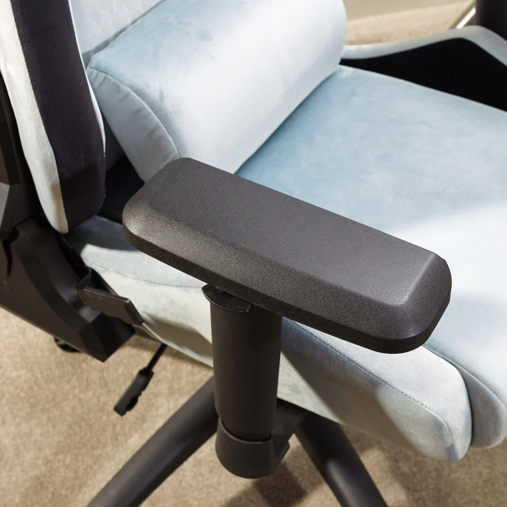 X Rocker - Chaise de bureau en tissu Messina Gris Argenté - flash vidéo