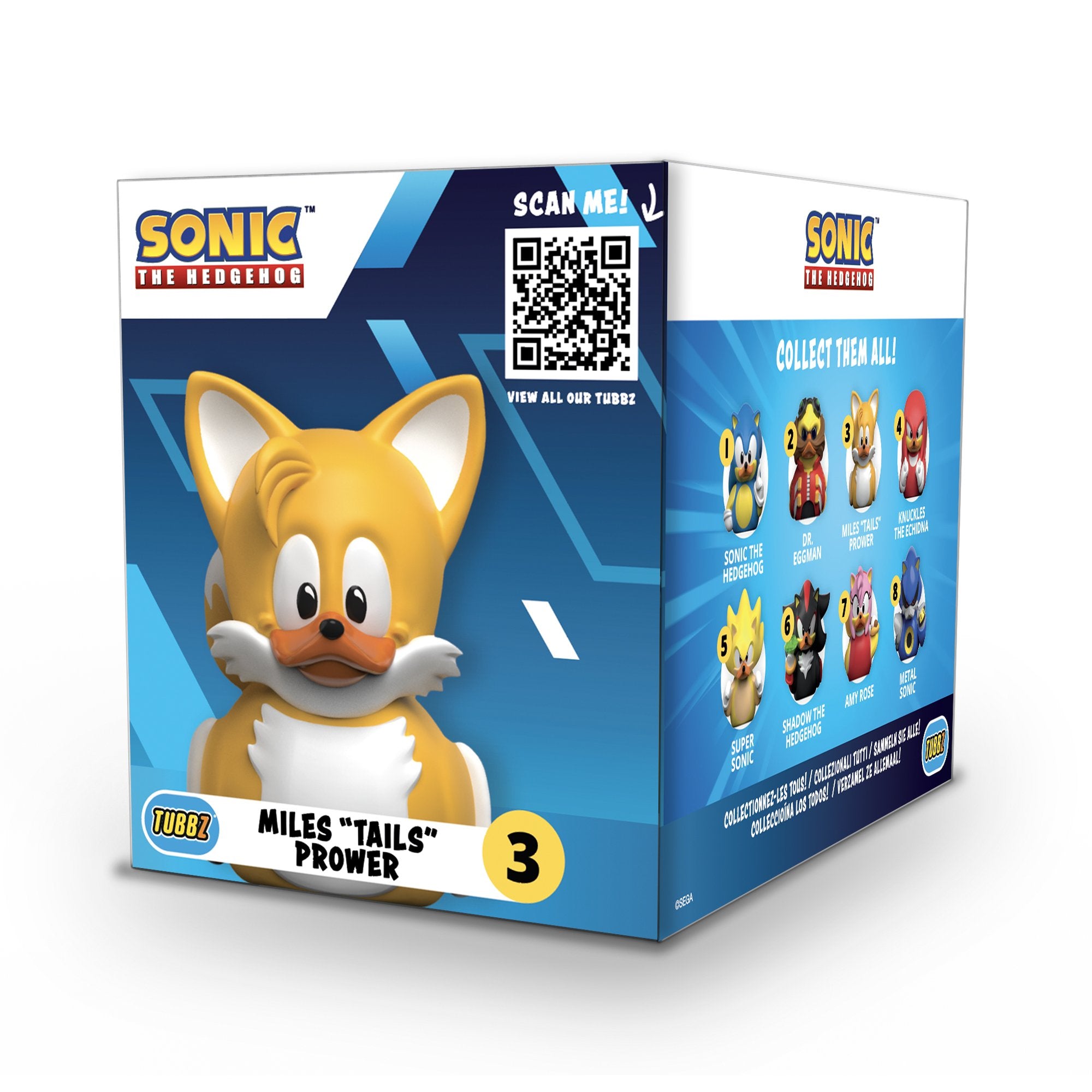 Best of TUBBZ Boîte Canard de bain - Sonic le Hérisson - Tails - flash vidéo