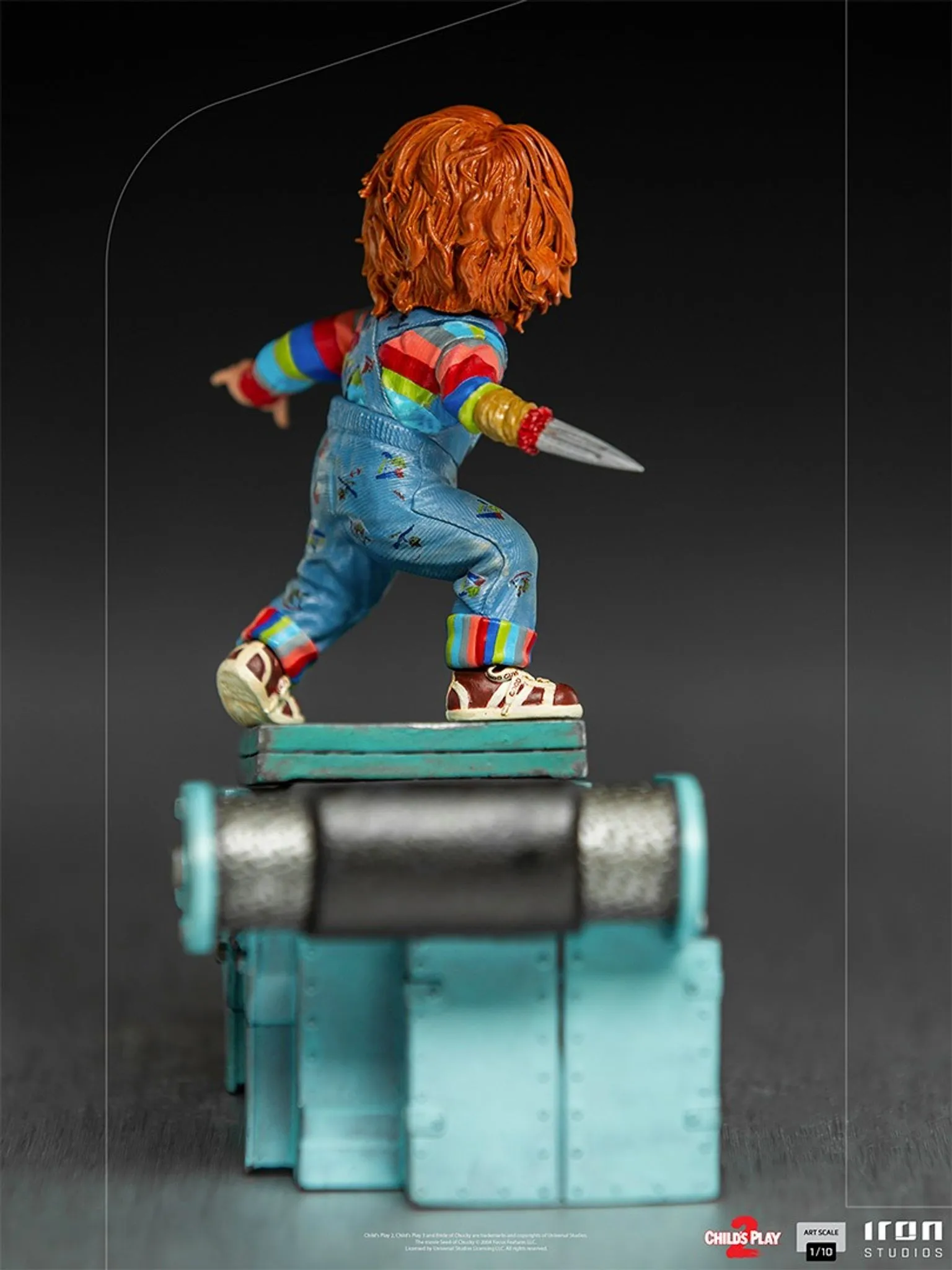 Iron Studios - Arts Scale 1/10 - Child's Play II - Chucky Statue 15cm - flash vidéo