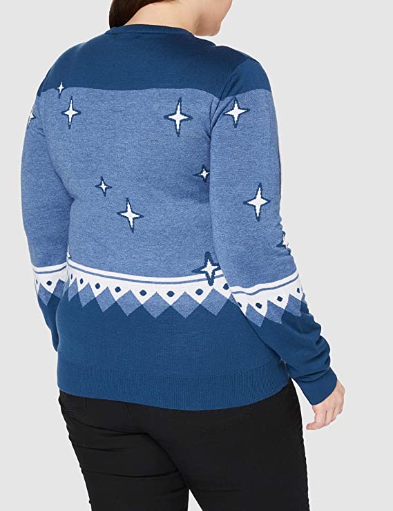 Lilo Et Stitch - Pull de Noël Bleu L - flash vidéo