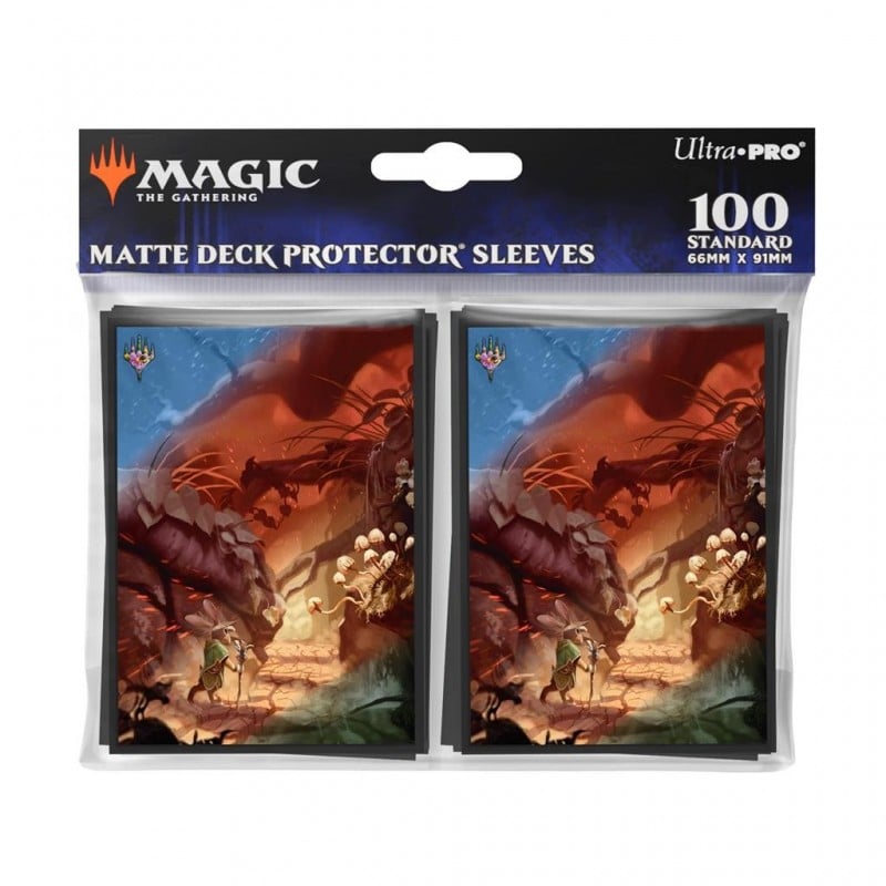 Ultra Pro - Magic: The Gathering - Bloomburrow - Sachet de 100 protèges cartes standard - Terres de saison, forêt (63 x 89 mm) - flash vidéo