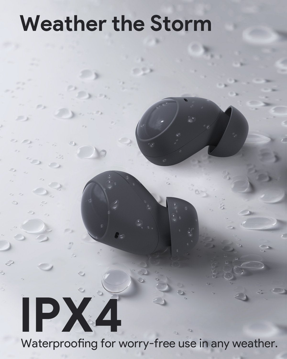 Aukey - Écouteurs sans fil connectés ultra-compacts Noir EP-M3A - flash vidéo