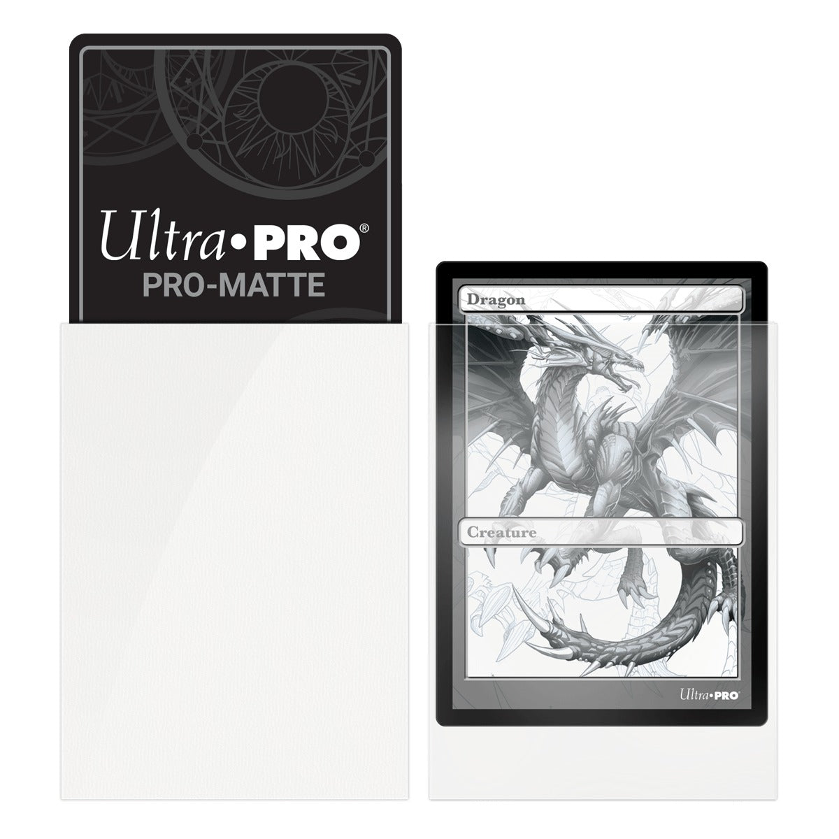Ultra Pro - PRO-Matte Sachet de 100 protèges cartes standard Blanc (66 x 91 mm) - flash vidéo