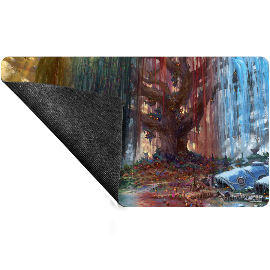 Ultra Pro - Magic: The Gathering - Bloomburrow - Tapis de jeu Terres de saison, Ville aux trois arbres (60 x 34 cm) - flash vidéo