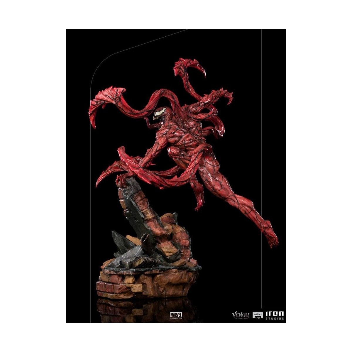 Iron Studios - BDS Arts Scale 1/10 - Marvel - Venom: Let There Be Carnage - Carnage Statue 30cm - flash vidéo
