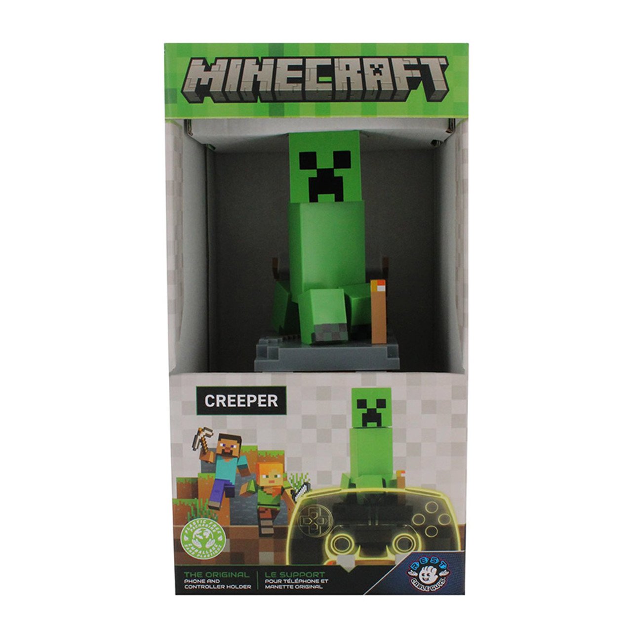 Cable Guys R.E.S.T - Minecraft - Creeper Support pour Téléphone et Manette - flash vidéo