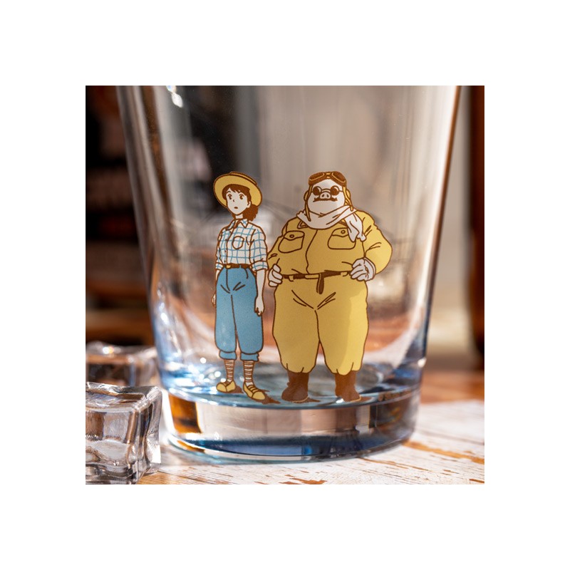 VERRE DÉCORÉ MARCO & FIO - PORCO ROSSO