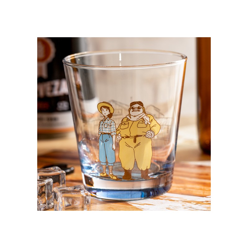 VERRE DÉCORÉ MARCO & FIO - PORCO ROSSO