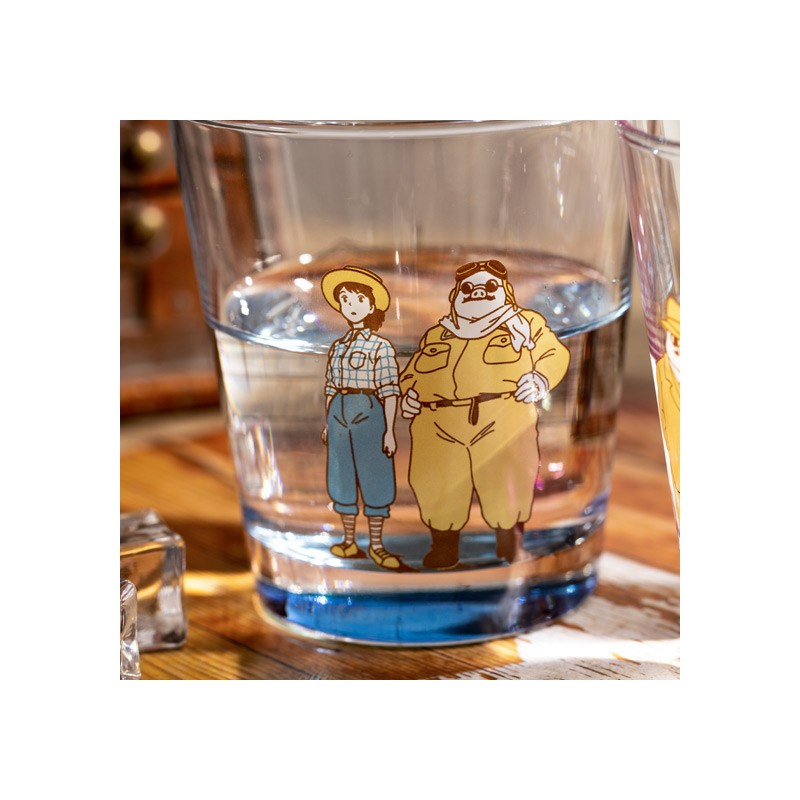 VERRE DÉCORÉ MARCO & FIO - PORCO ROSSO
