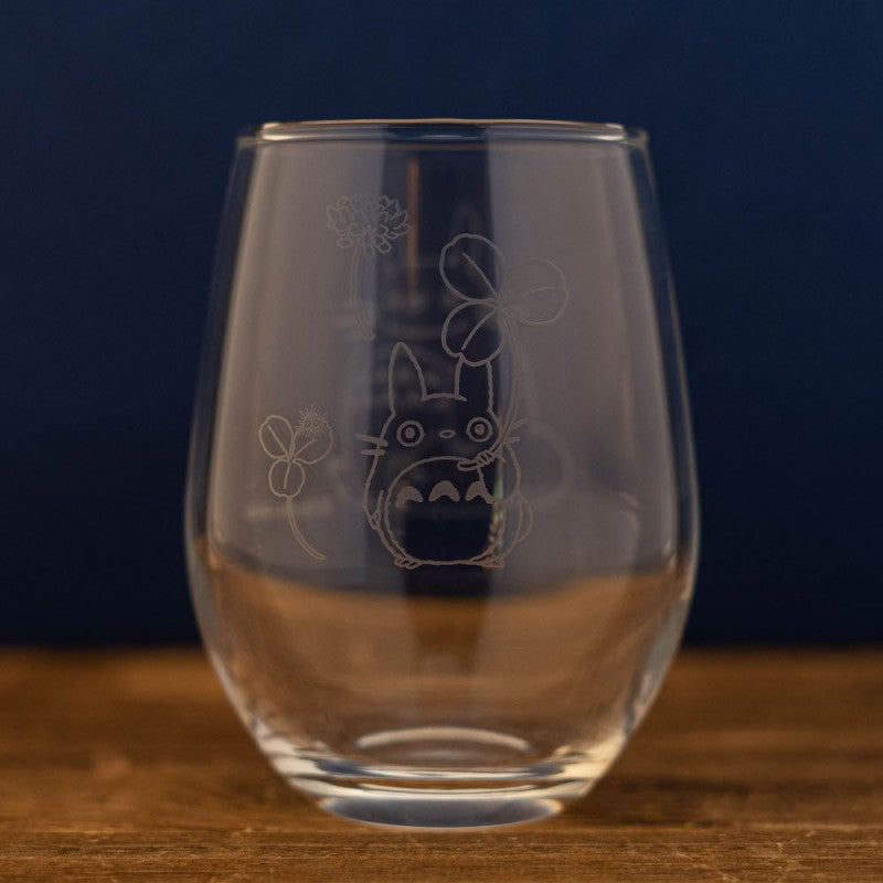 VERRE GRAVE TOTORO ET TREFLE – MON VOISIN TOTORO