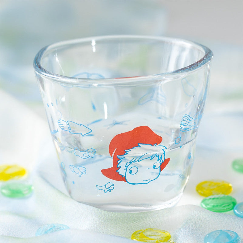 VERRE TRANSPARENT PONYO SOUS LA MER - PONYO SUR LA FALAISE