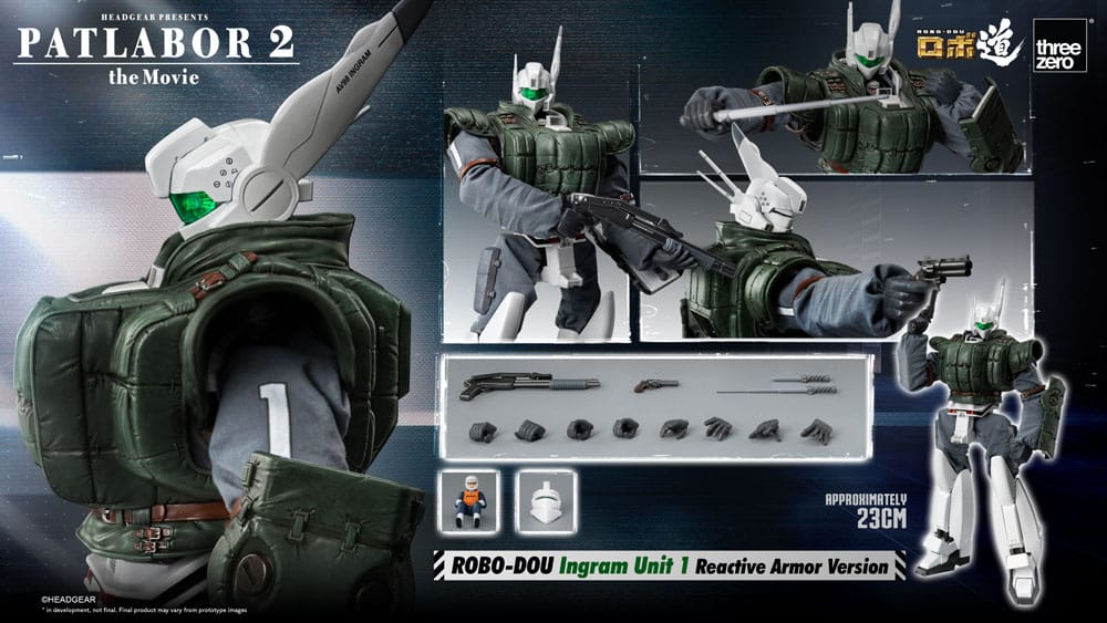 Patlabor 2: The Movie figurine Robo-Dou Ingram Unit 1 Reactive Armor Version 23 cm