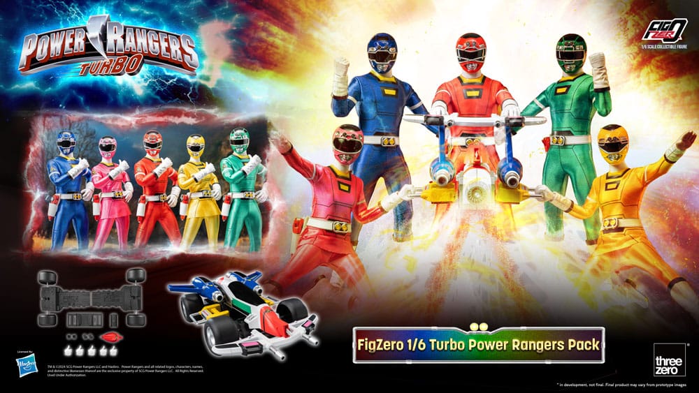 Power Rangers Turbo pack 5 figurines FigZero 1/6 Turbo Power Rangers 30 cm