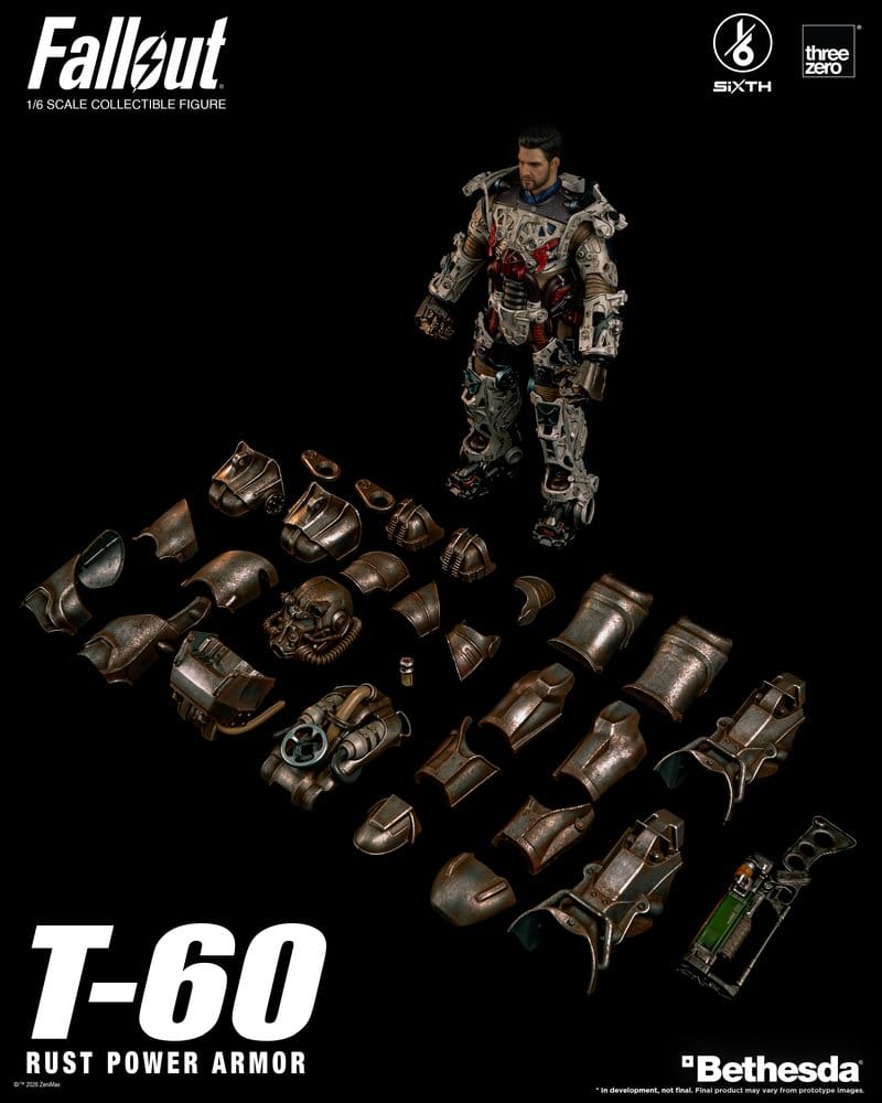 Fallout figurine 1/6 T-60 Rust Power Armor