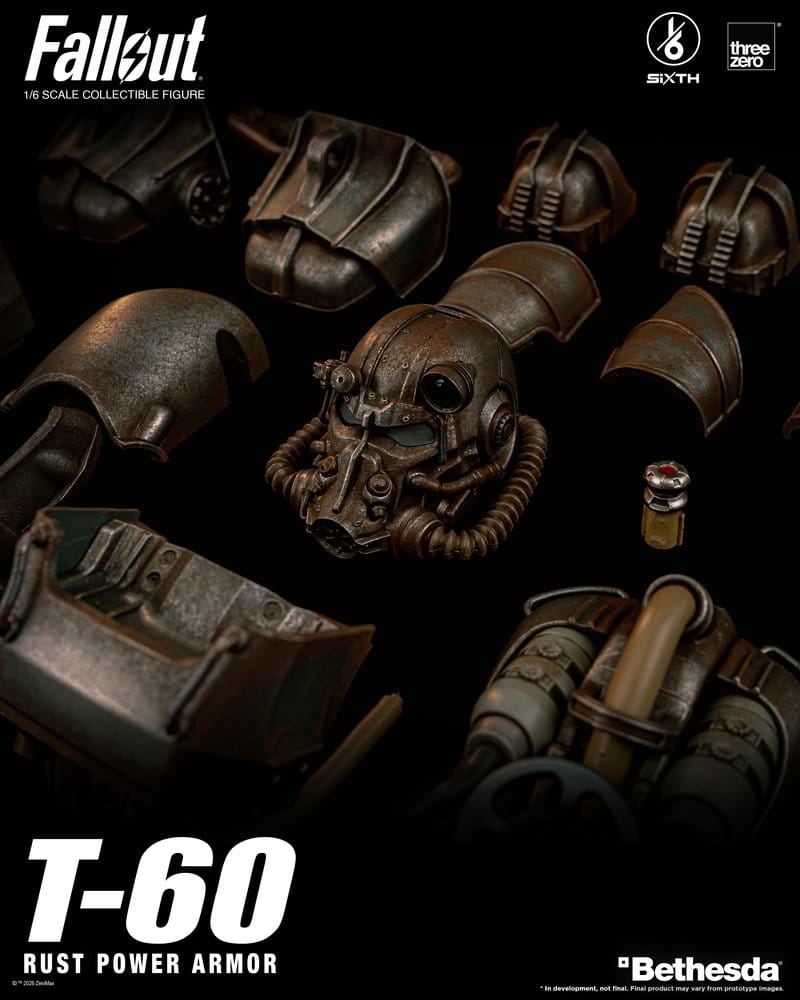 Fallout figurine 1/6 T-60 Rust Power Armor