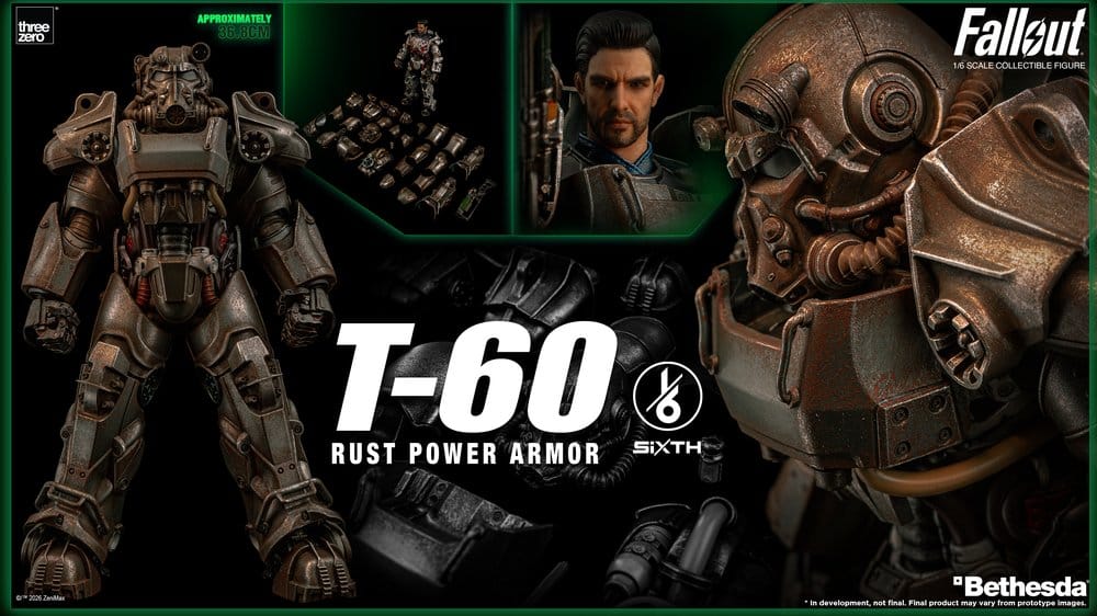 Fallout figurine 1/6 T-60 Rust Power Armor