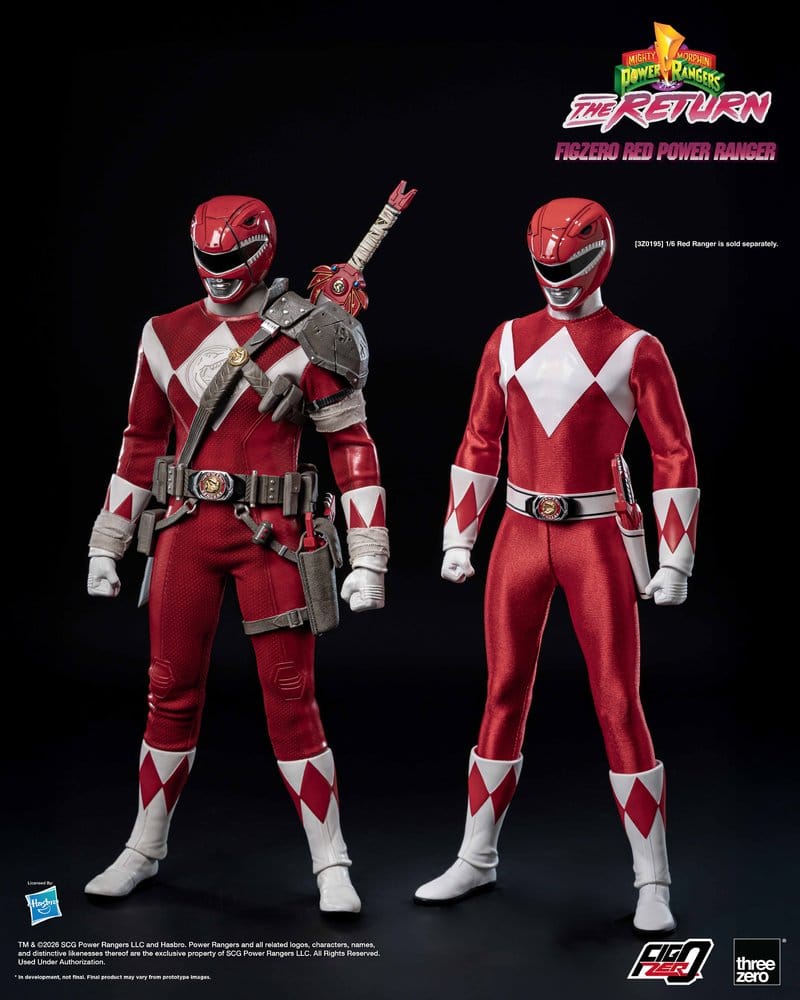 Mighty Morphin Power Rangers: The Return FigZero figurine 1/6 Red Power Ranger 31 cm