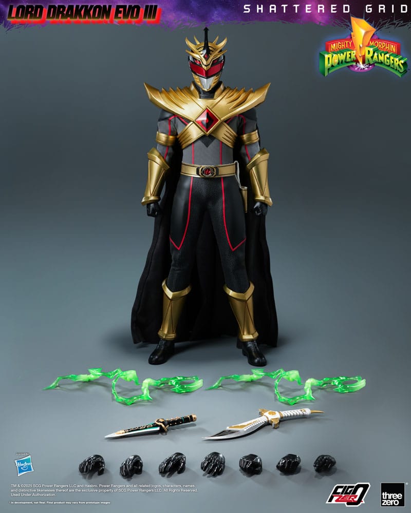 Mighty Morphin Power Rangers Shattered Grid figurine FigZero 1/6 Lord Drakkon Evo III 30 cm