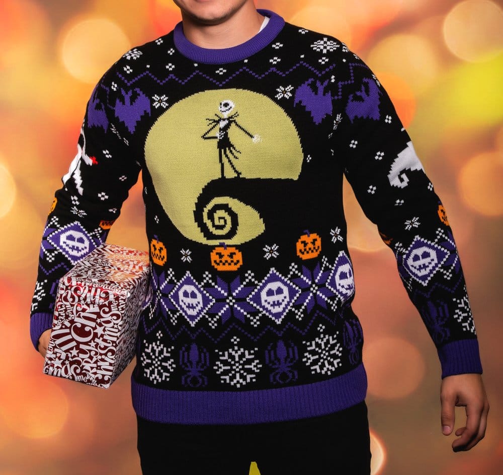 L'Étrange Noël de monsieur Jack pull de Noël 8-bit (L)