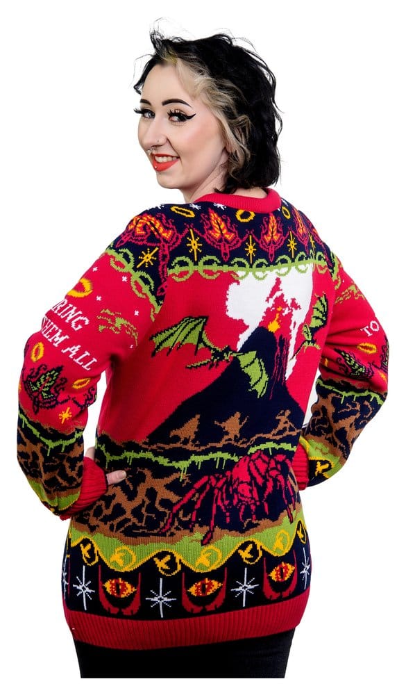 Le Seigneur des anneaux pull de Noël One Sweater To Rule Them All (XS)
