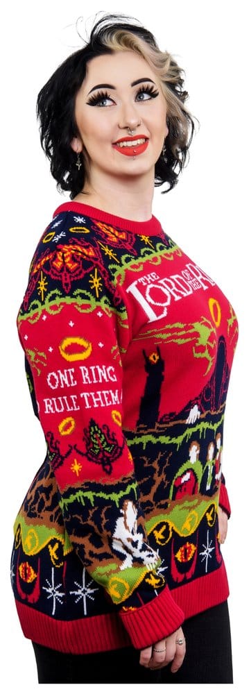 Le Seigneur des anneaux pull de Noël One Sweater To Rule Them All (XS)