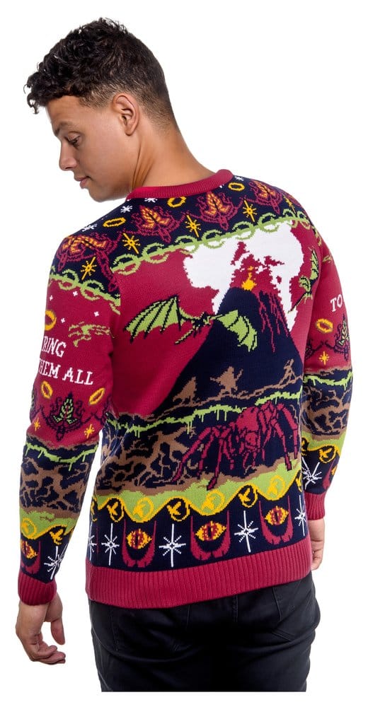 Le Seigneur des anneaux pull de Noël One Sweater To Rule Them All (M)