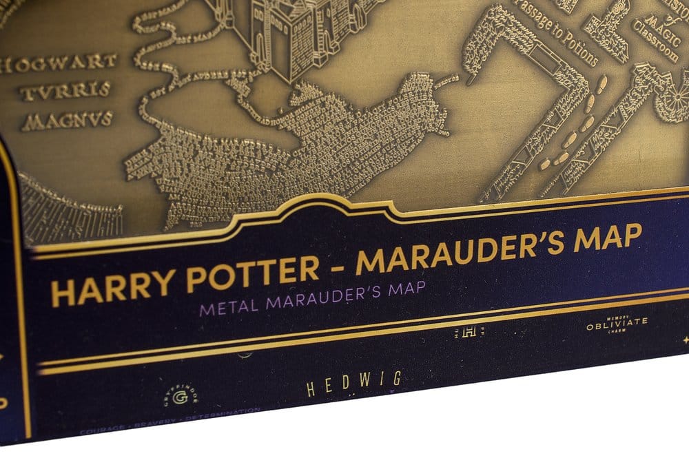 Harry Potter réplique Marauder's Map Metal Map 15 cm