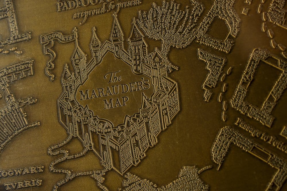 Harry Potter réplique Marauder's Map Metal Map 15 cm