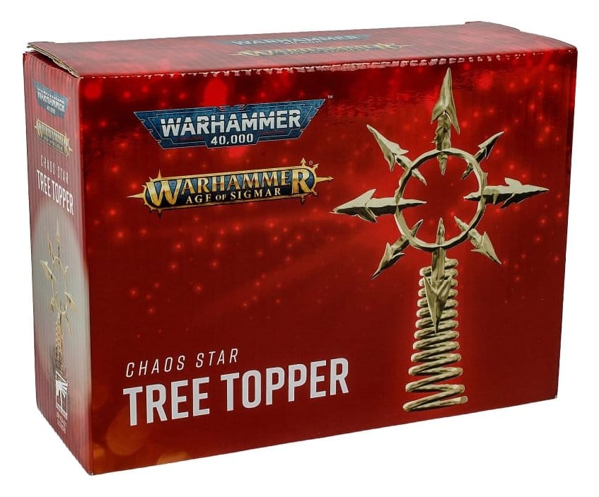 Warhammer 40,000 cimier de sapin Chaos Star 22 cm