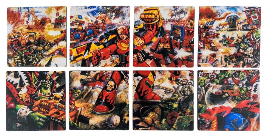 Warhammer 40,000 dessous de verre Blood Angels Armageddon 15 cm