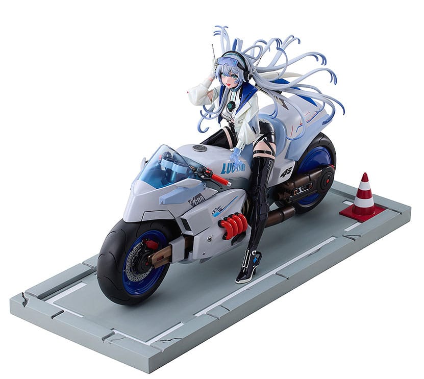 Vsinger statuette PVC 1/7 Vsinger Luo Tianyi Retro-Future Storm Driver Ver. 23 cm