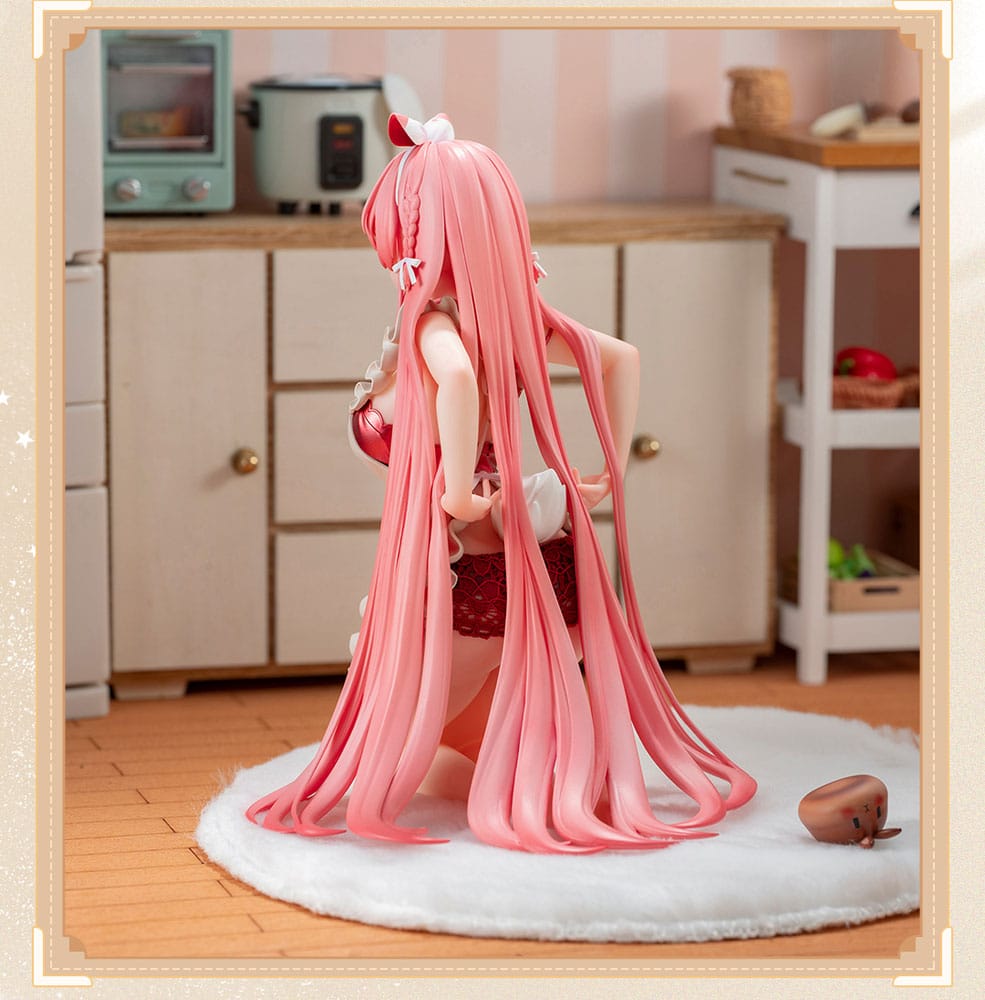 Original Character statuette 1/7 White Rabbit Rosu 16 cm