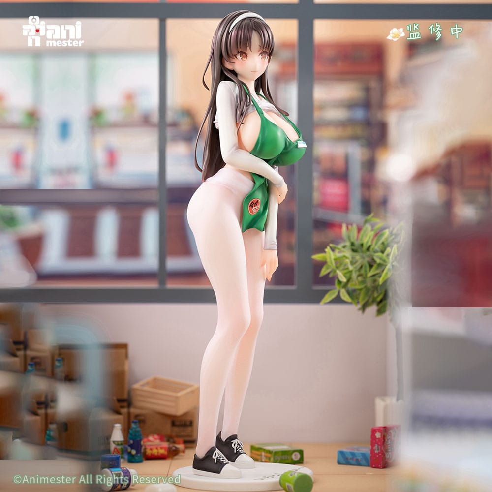 Original Character statuette 1/6 First Business! Mari Hanamiya the Gentle Shop Assistant illustration by POPQN 28 cm
