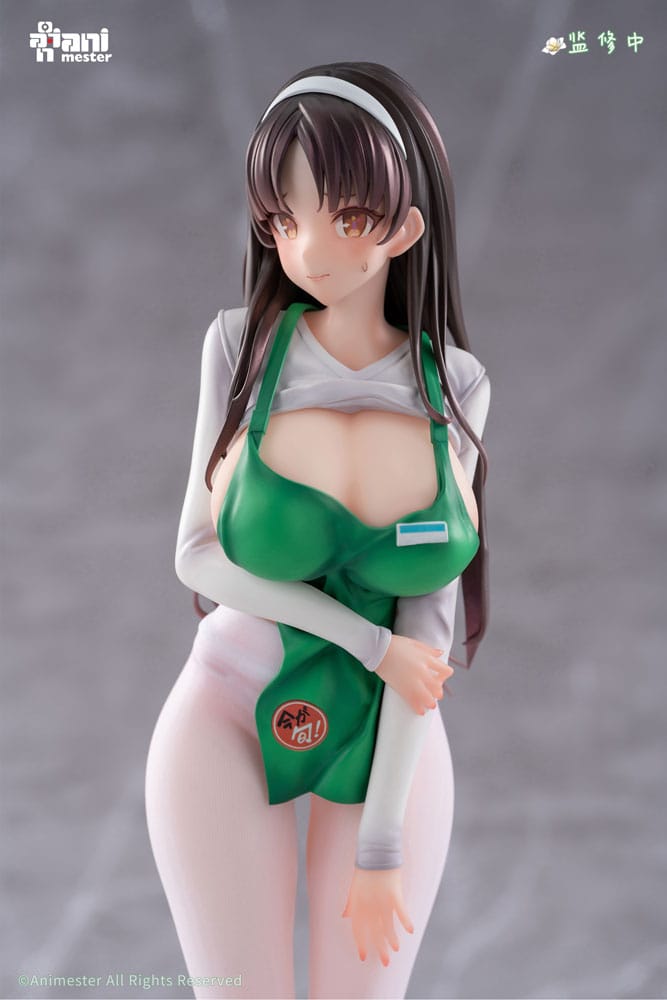Original Character statuette 1/6 First Business! Mari Hanamiya the Gentle Shop Assistant illustration by POPQN 28 cm