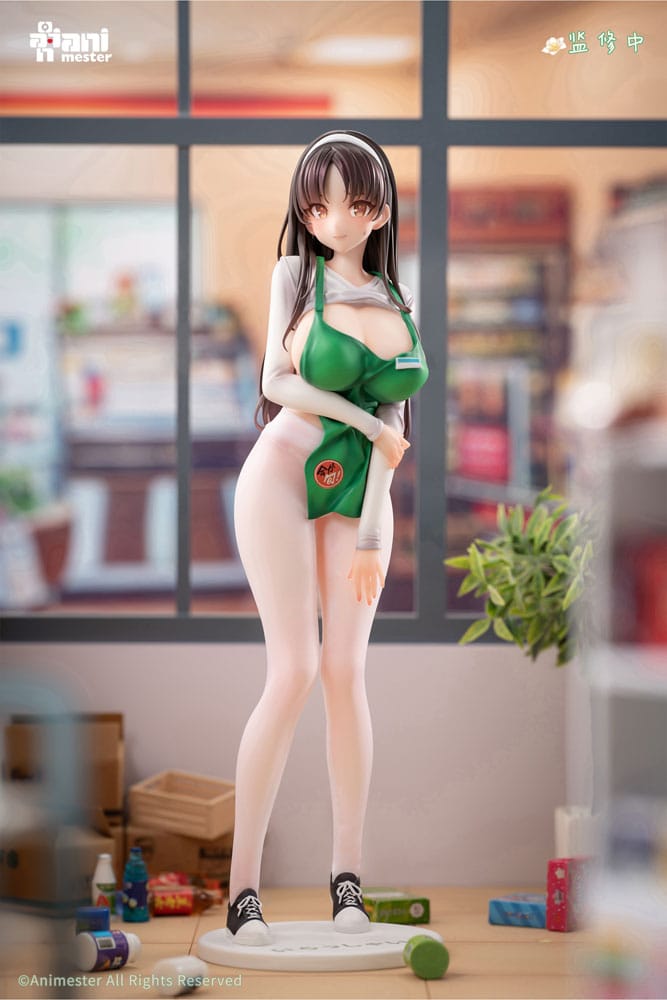 Original Character statuette 1/6 First Business! Mari Hanamiya the Gentle Shop Assistant illustration by POPQN 28 cm