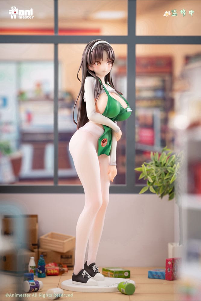 Original Character statuette 1/6 First Business! Mari Hanamiya the Gentle Shop Assistant illustration by POPQN 28 cm