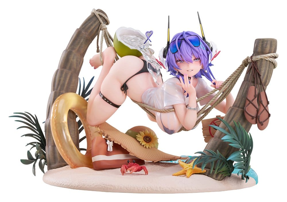 Original Character figurine PVC 1/6 Bright Summer Barbera·Red illustration by DaiblosCore 14 cm