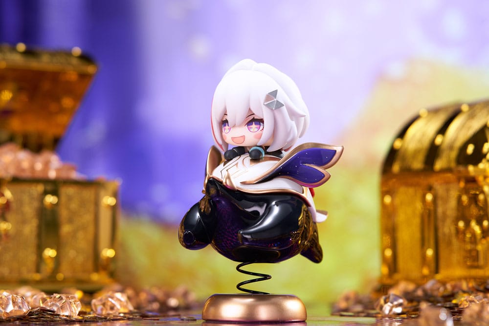 Honkai: Star Rail statuette PVC Hu Tao Chibi Topaz & Numby Chibi Chara Yurayura Stand 10 cm