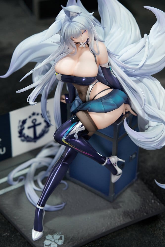 Azur Lane figurine PVC 1/7 Shinano Moonlit Chrome Ver. Acrylic Special Edition w/Display 25 cm
