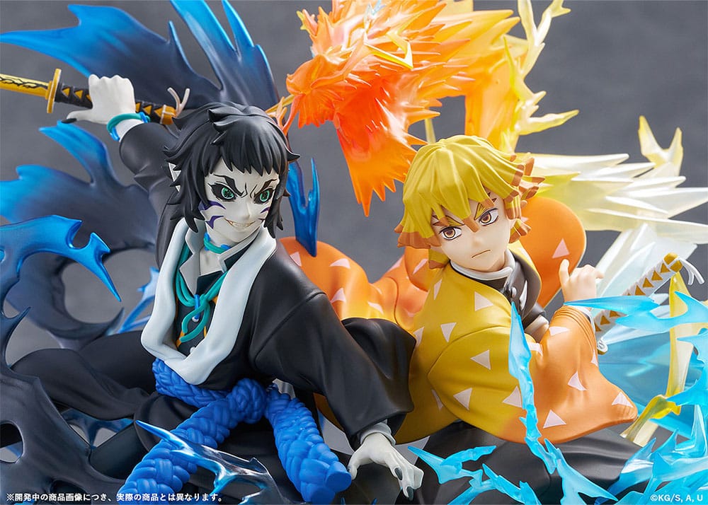 Demon Slayer: Kimetsu no Yaiba statuette PVC Zenitsu Agatsuma & Kaigaku 15 cm