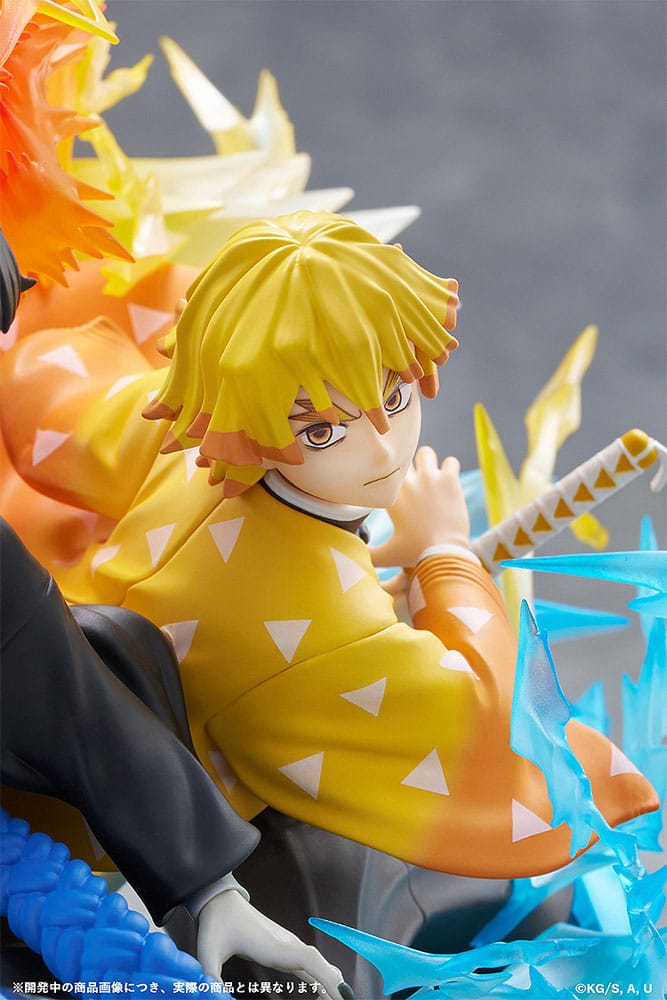 Demon Slayer: Kimetsu no Yaiba statuette PVC Zenitsu Agatsuma & Kaigaku 15 cm