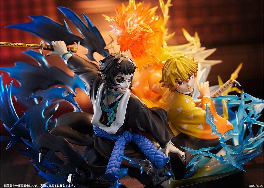 Demon Slayer: Kimetsu no Yaiba statuette PVC Zenitsu Agatsuma & Kaigaku 15 cm