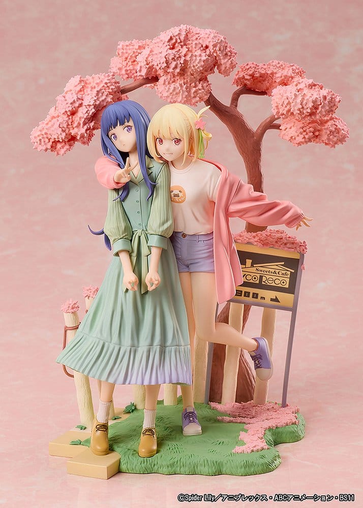 Lycoris Recoil pack 2 figurines PVC Chisato Nishikigi & Takina Inoue Spring Ver. 25 cm