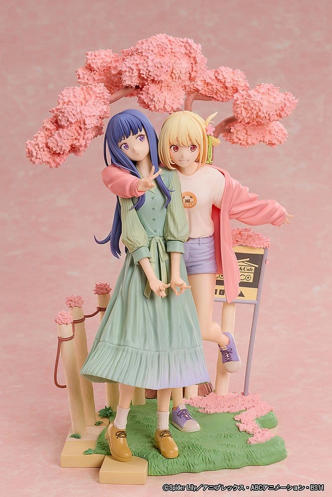 Lycoris Recoil pack 2 figurines PVC Chisato Nishikigi & Takina Inoue Spring Ver. 25 cm