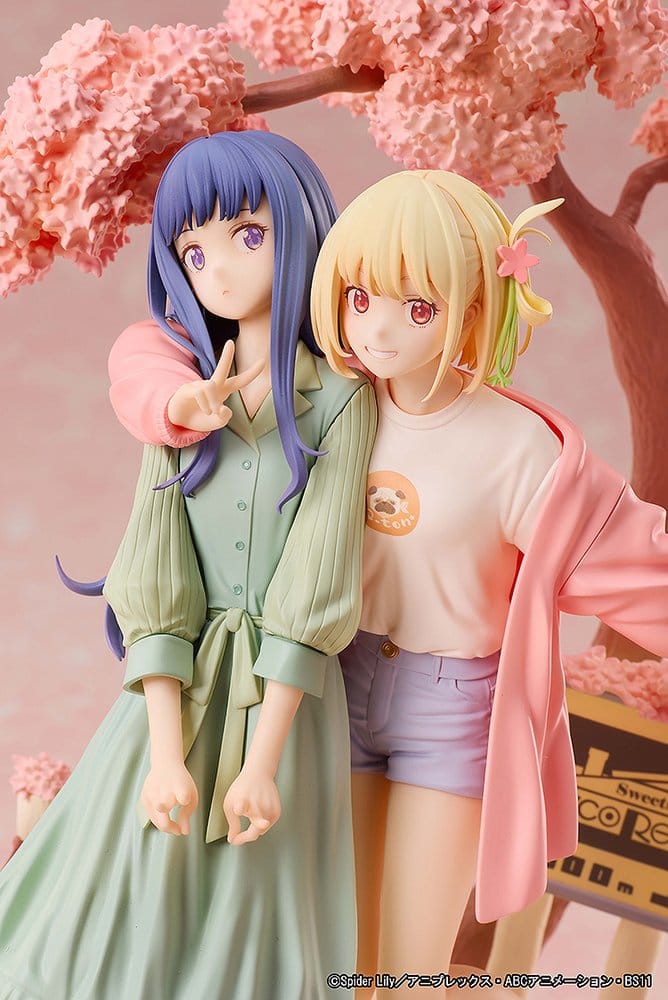 Lycoris Recoil pack 2 figurines PVC Chisato Nishikigi & Takina Inoue Spring Ver. 25 cm