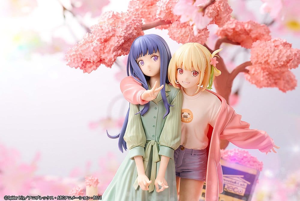 Lycoris Recoil pack 2 figurines PVC Chisato Nishikigi & Takina Inoue Spring Ver. 25 cm