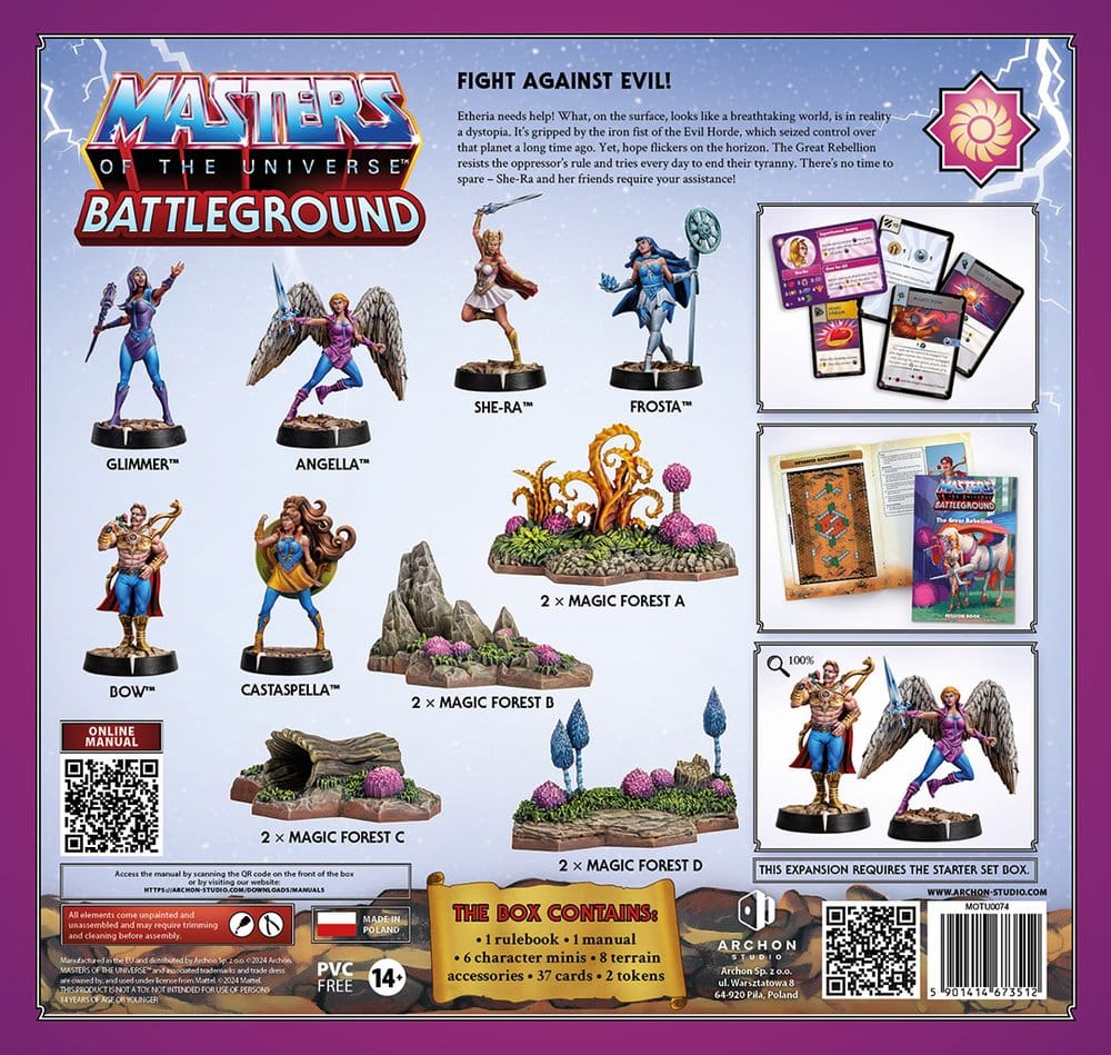 Masters of the Universe: Battleground jeu de figurines Wave 7: The Great Rebellion *ITALIEN*